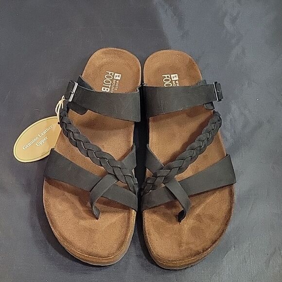 BRAND NEW WHITE MOUNTAIN HARRINGTON FOOTBED SANDALS - Picture 4 of 16